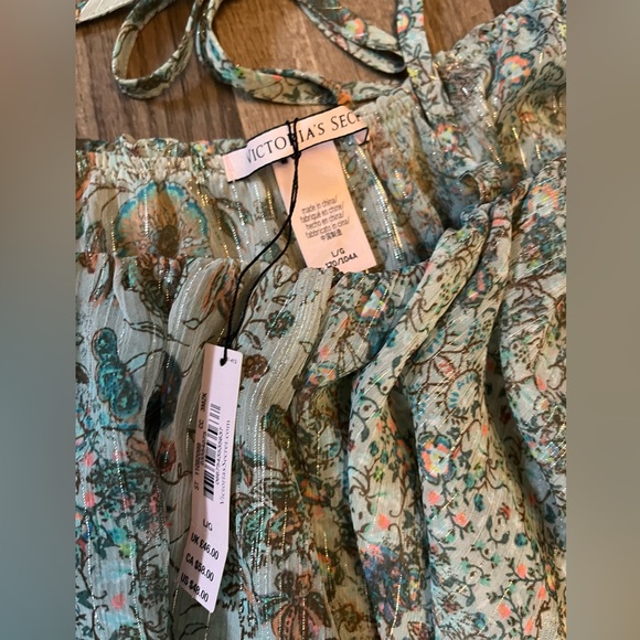 NWT Victoria’s Secret Sheer Floral Babydoll Nightie/Tank Top w/ Ruffles SZ L - Picture 5 of 10